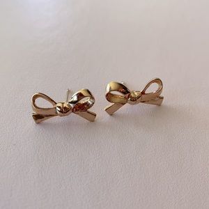 Kate Spade Rose Gold Bow Earrings